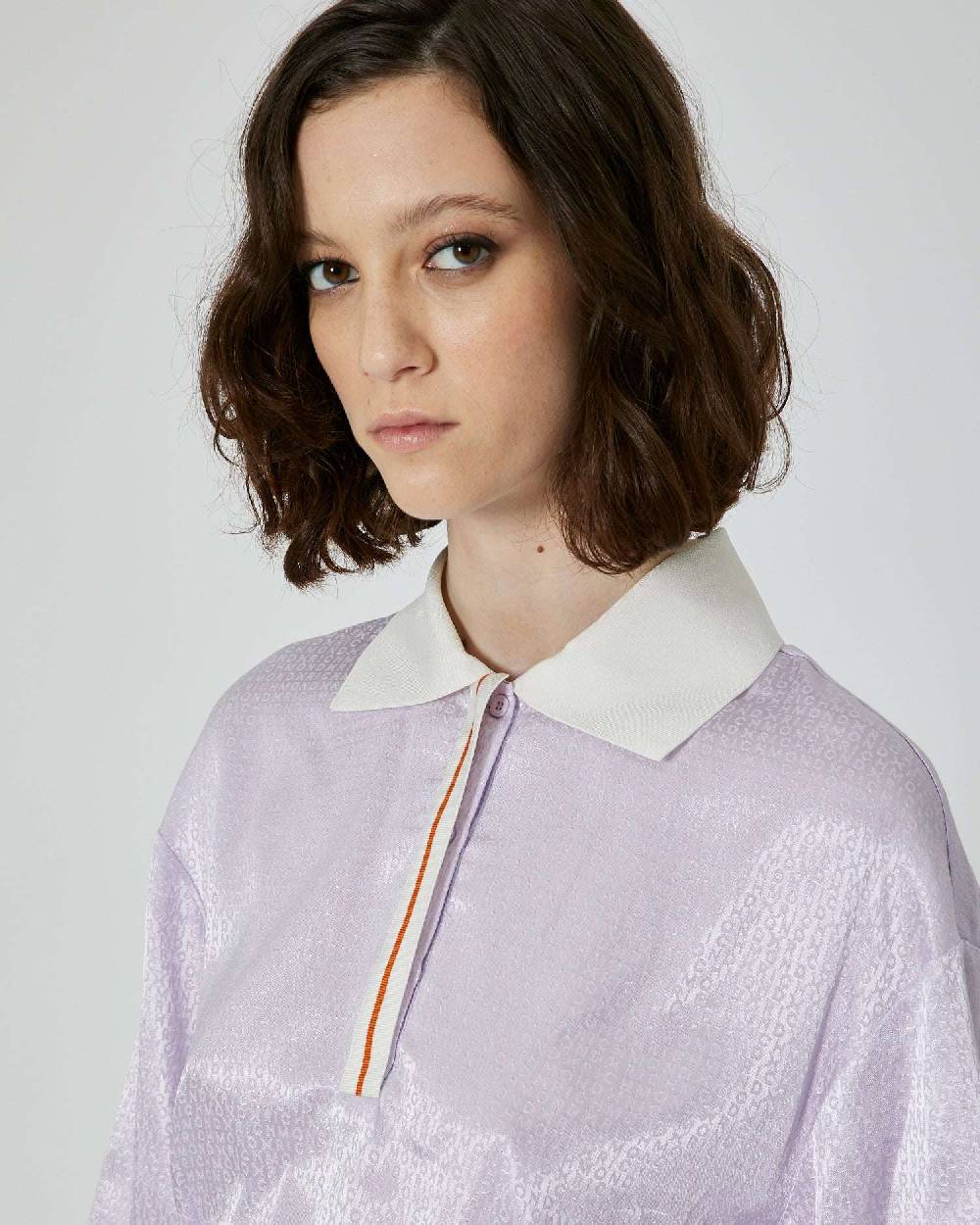 John Richmond Maglia in polo con logo tone sur tone Nuova