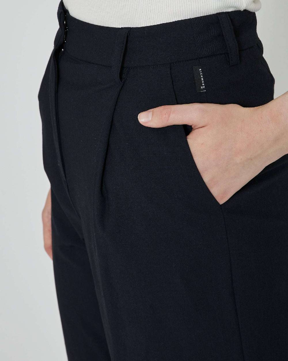 John Richmond Pantaloni dritti con etichetta logata Acquista Ora