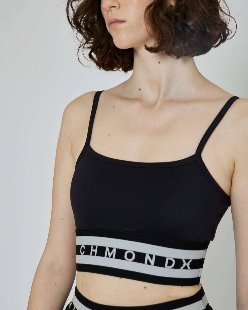 John Richmond Top crop con vita elasticizzata Affare Del Giorno