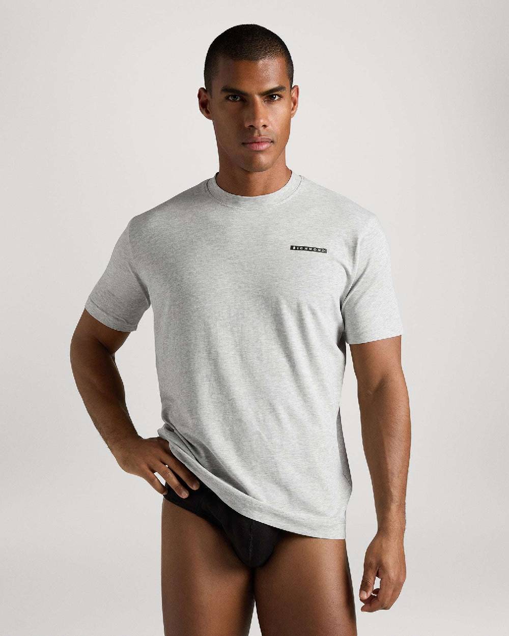 Richmondunderwear T-shirt regular con logo a contrasto Ultimi due giorni