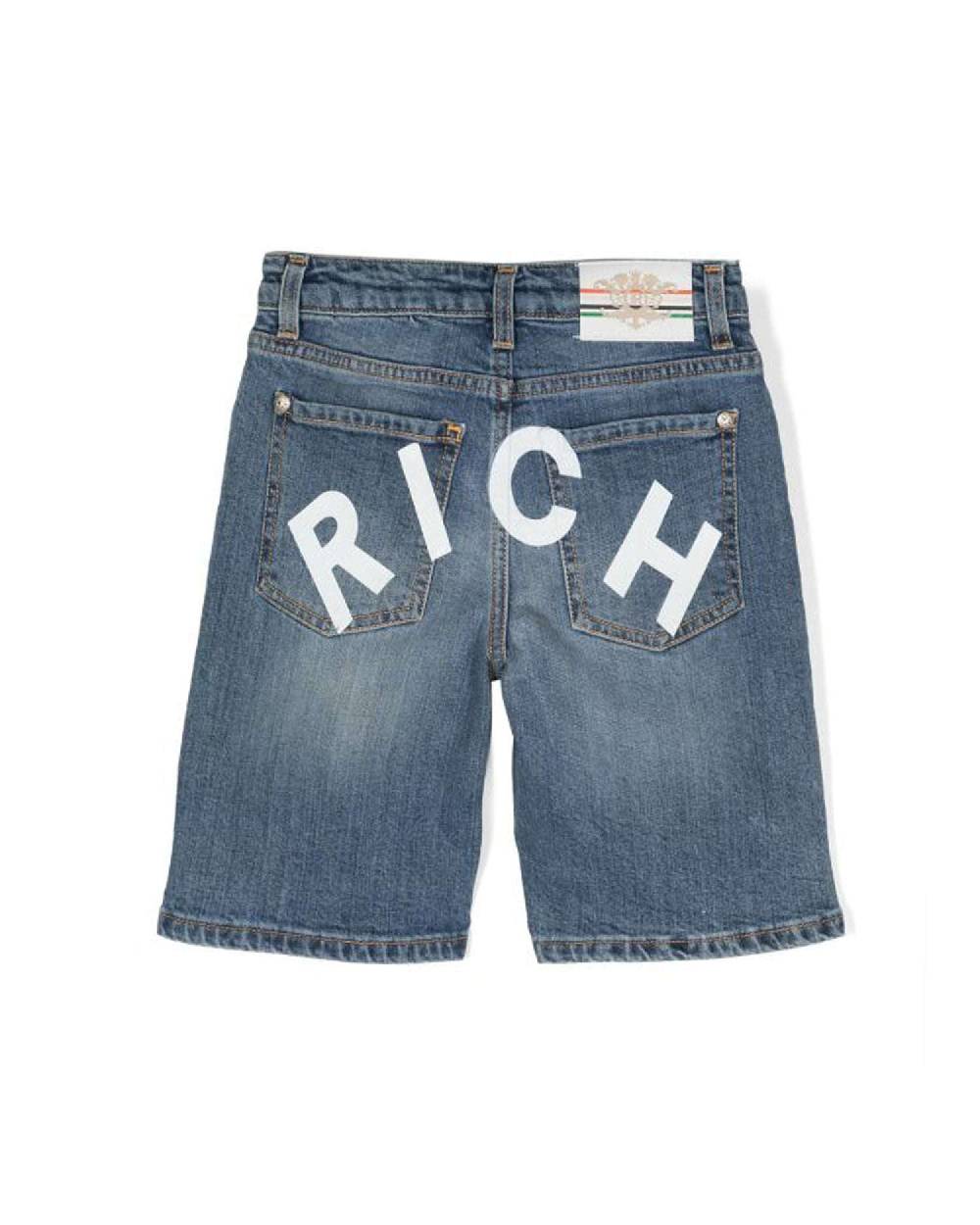 John Richmond kids Bermuda in denim Rich Qualità