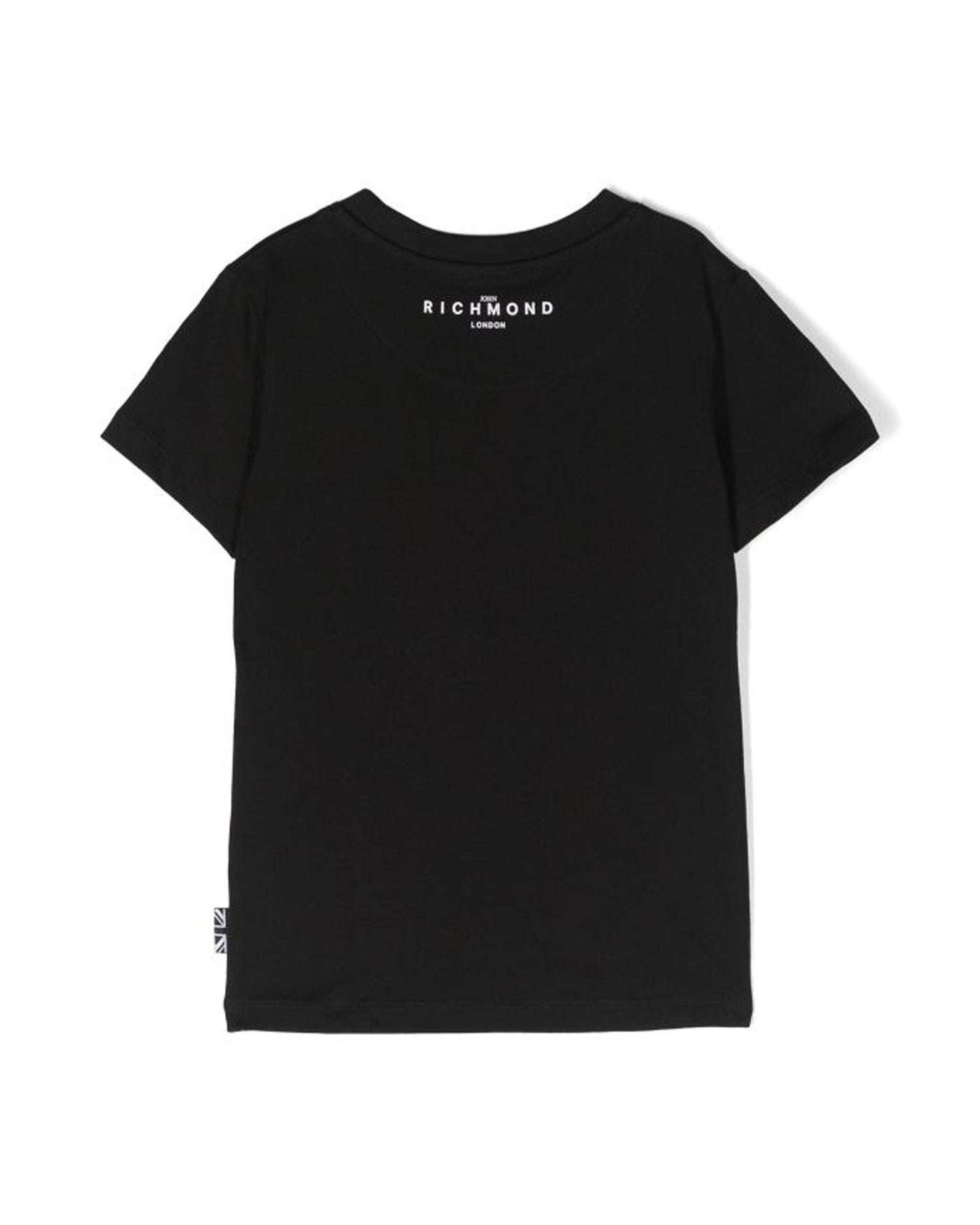 John Richmond kids T-shirt con logo sul davanti Pezzi Unici