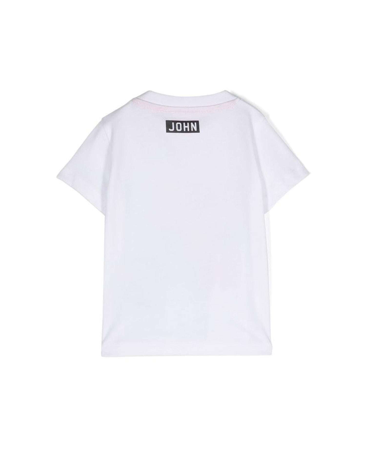 John Richmond kids T-shirt con logo sul davanti Soddisfazione Garantita