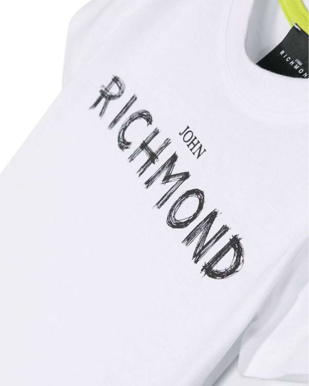 John Richmond kids T-shirt con logo sul davanti Qualità Garantita