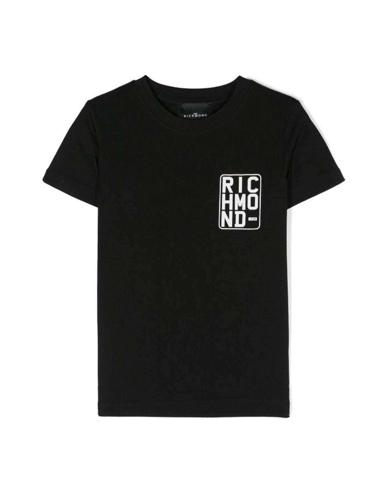 John Richmond kids T-shirt con logo sul davanti Consegna Veloce