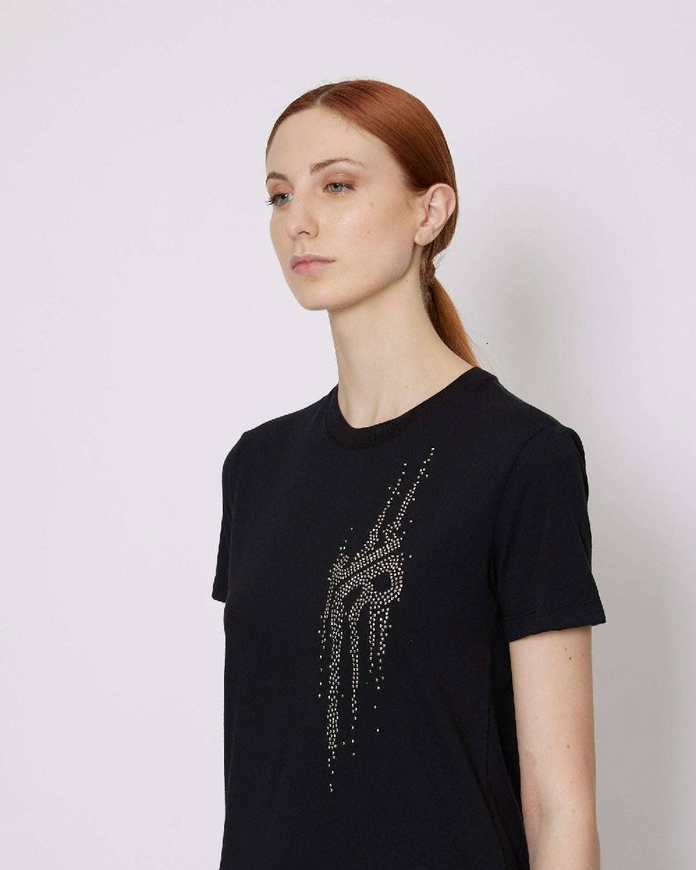 John Richmond T-shirt regolare con logo applicato sul davanti Offerta temporanea