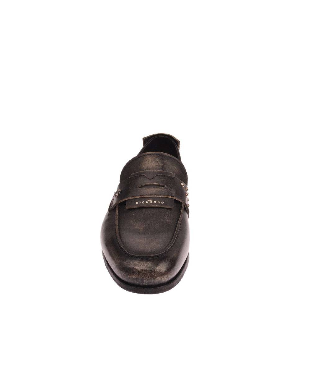 John Richmond Mocassino con etichetta logata in metallo In Linea
