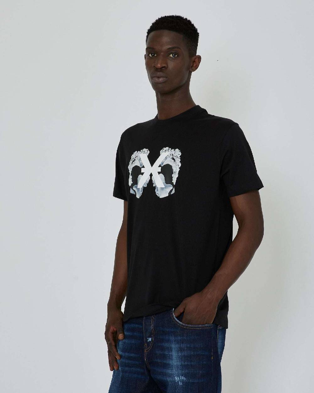 John Richmond T-shirt con grafica stampata sul davanti Novità