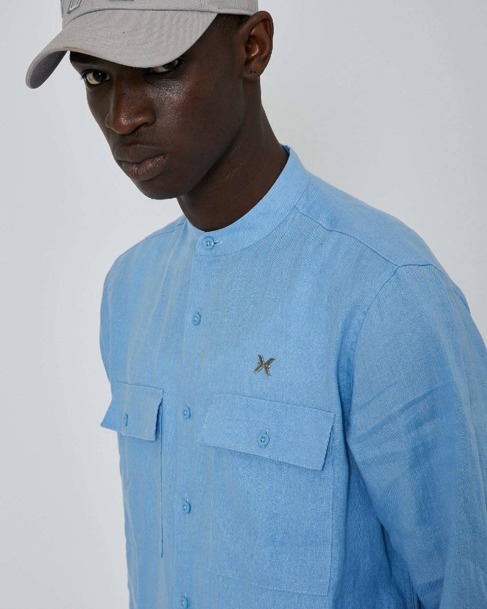 John Richmond Camicia con logo ricamato sul davanti In Vendita