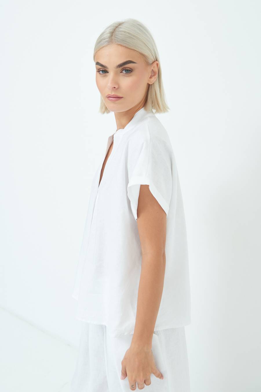 Kikisix CAMICIA MANICA ALETTA PANNA Vendita