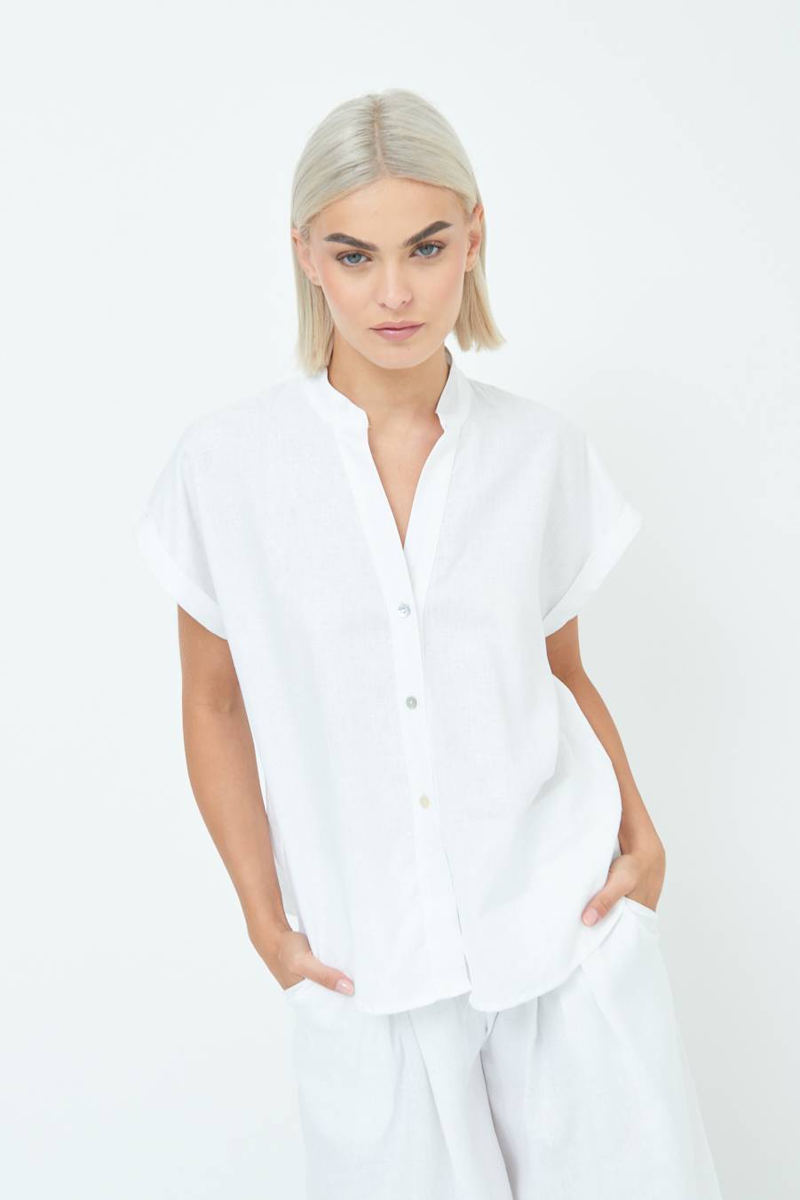 Kikisix CAMICIA MANICA ALETTA PANNA Vendita