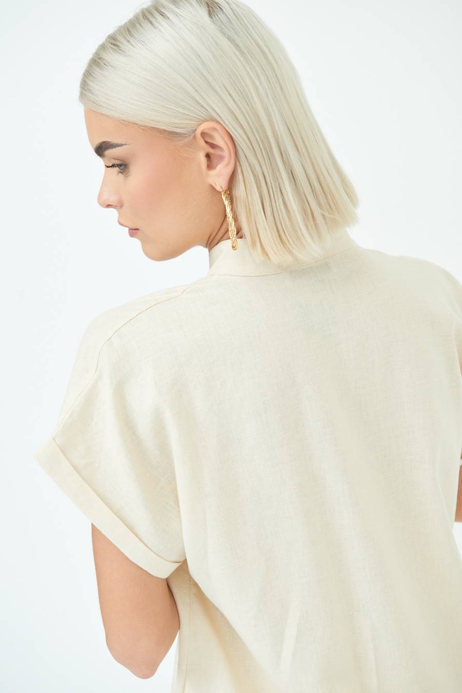 Kikisix CAMICIA MANICA ALETTA NATURALE Promozione