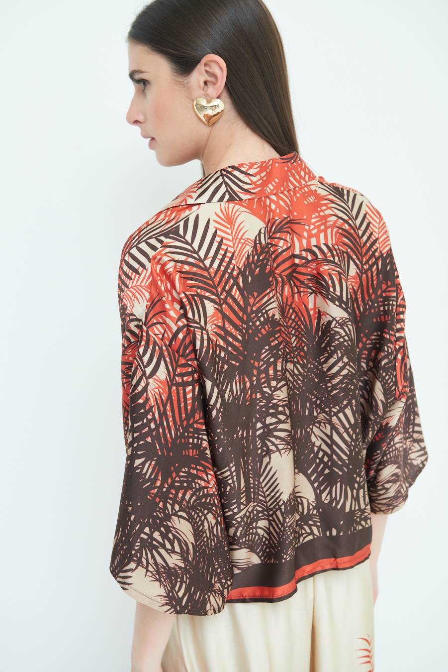 Kikisix CAMICIA FANTASIA BALZA MORO/ARANCIO Acquista Ora