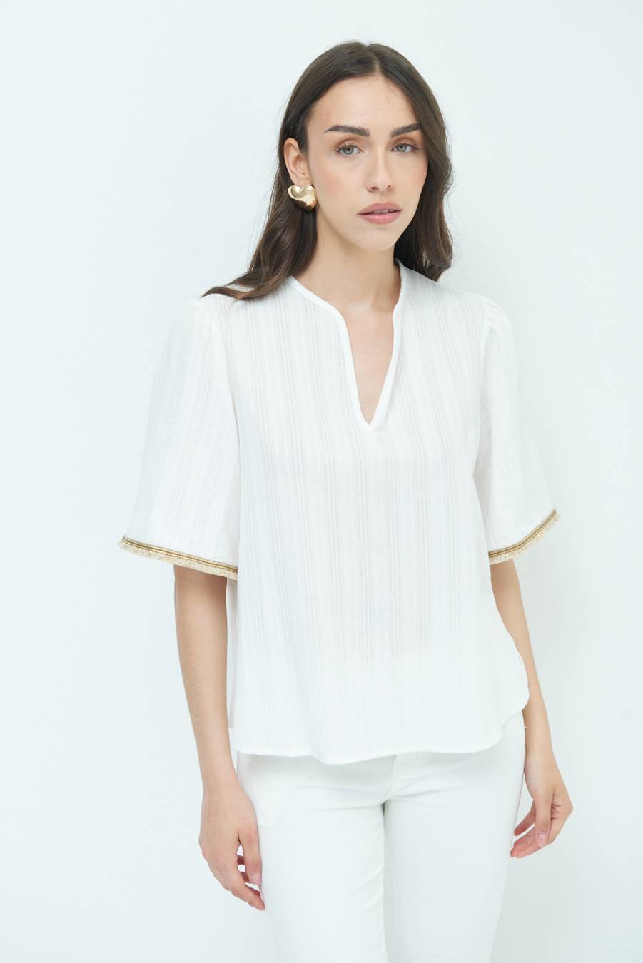Kikisix CASACCA CON INSERTO ORO BIANCO Qualità