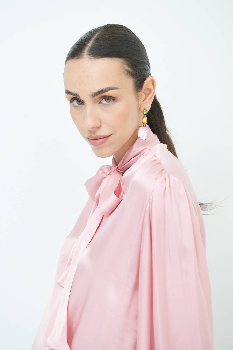 Kikisix CASACCA INCROCIO RASO VISCOSA ROSA Promozione