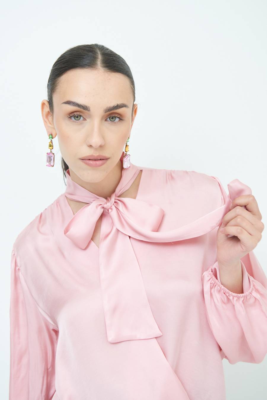 Kikisix CASACCA INCROCIO RASO VISCOSA ROSA Promozione