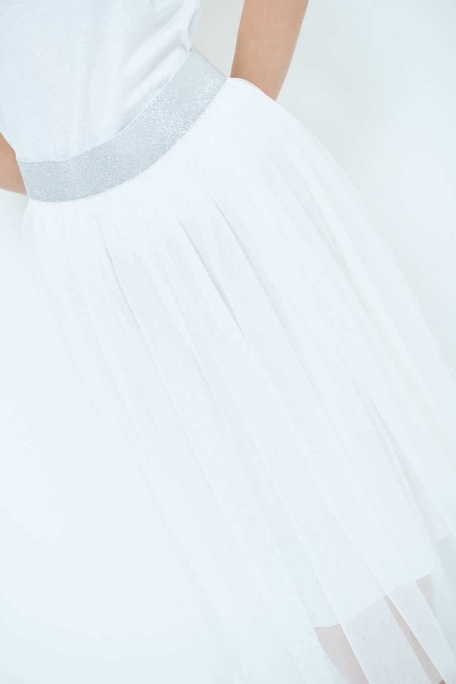 Kikisix GONNA TULLE BIANCO Vendita Economica
