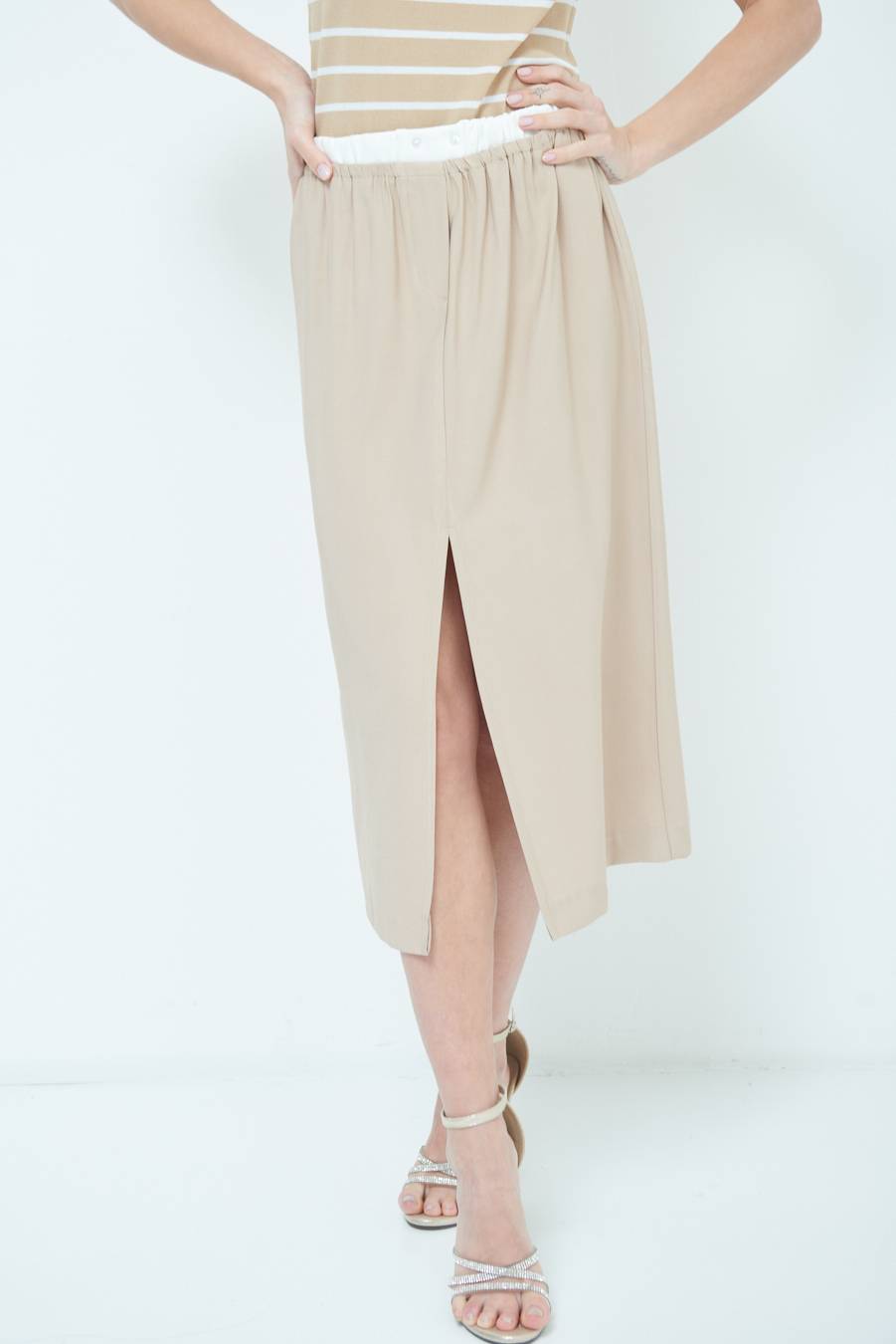 Kikisix LONGUETTE CON COSTINA VITA BEIGE I Più Venduti