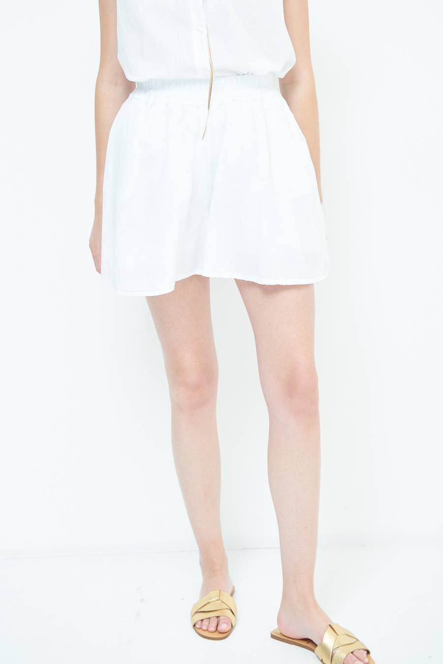 Kikisix SHORTS CON TASCHE BIANCO Nuovo