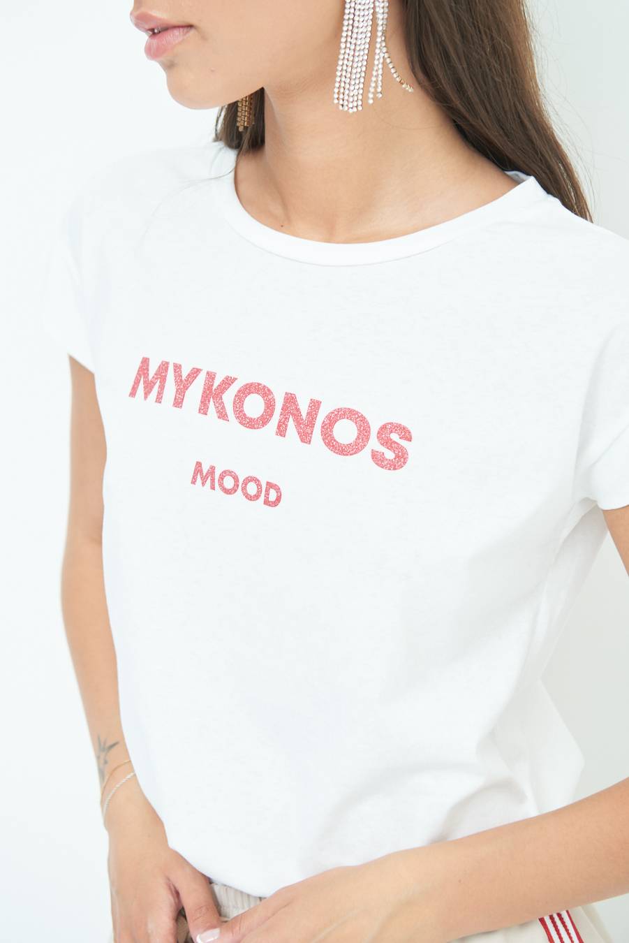 Kikisix T-SHIRT ''MYKONOS'' ROSSO Fino Al -60%