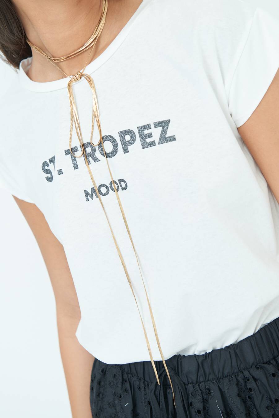 Kikisix T-SHIRT ''ST.TROPEZ'' NERO Presa