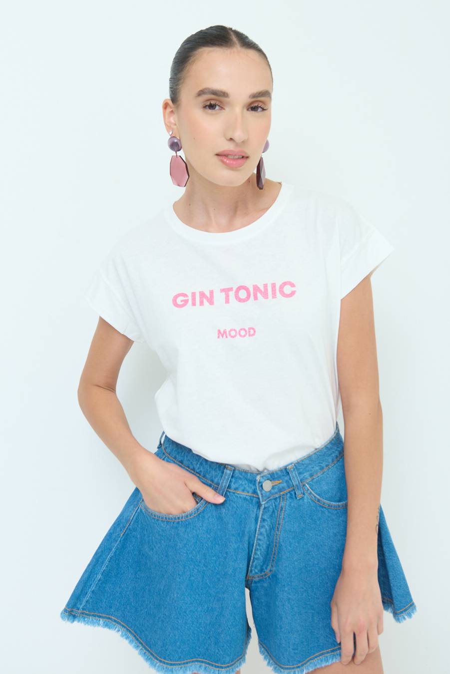 Kikisix T-SHIRT ''GIN TONIC'' BUBBLE Saldi