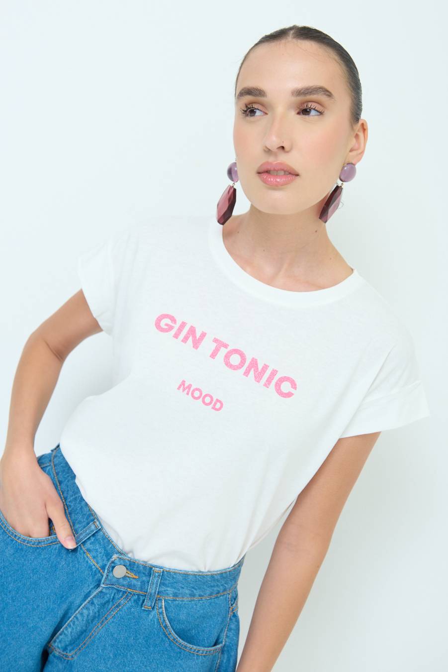 Kikisix T-SHIRT ''GIN TONIC'' BUBBLE Saldi