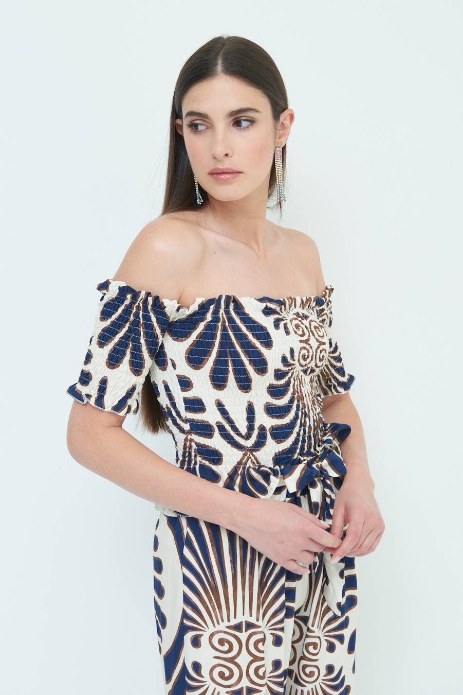 Kikisix TOP ETNICO VISCOSA BLU Italy
