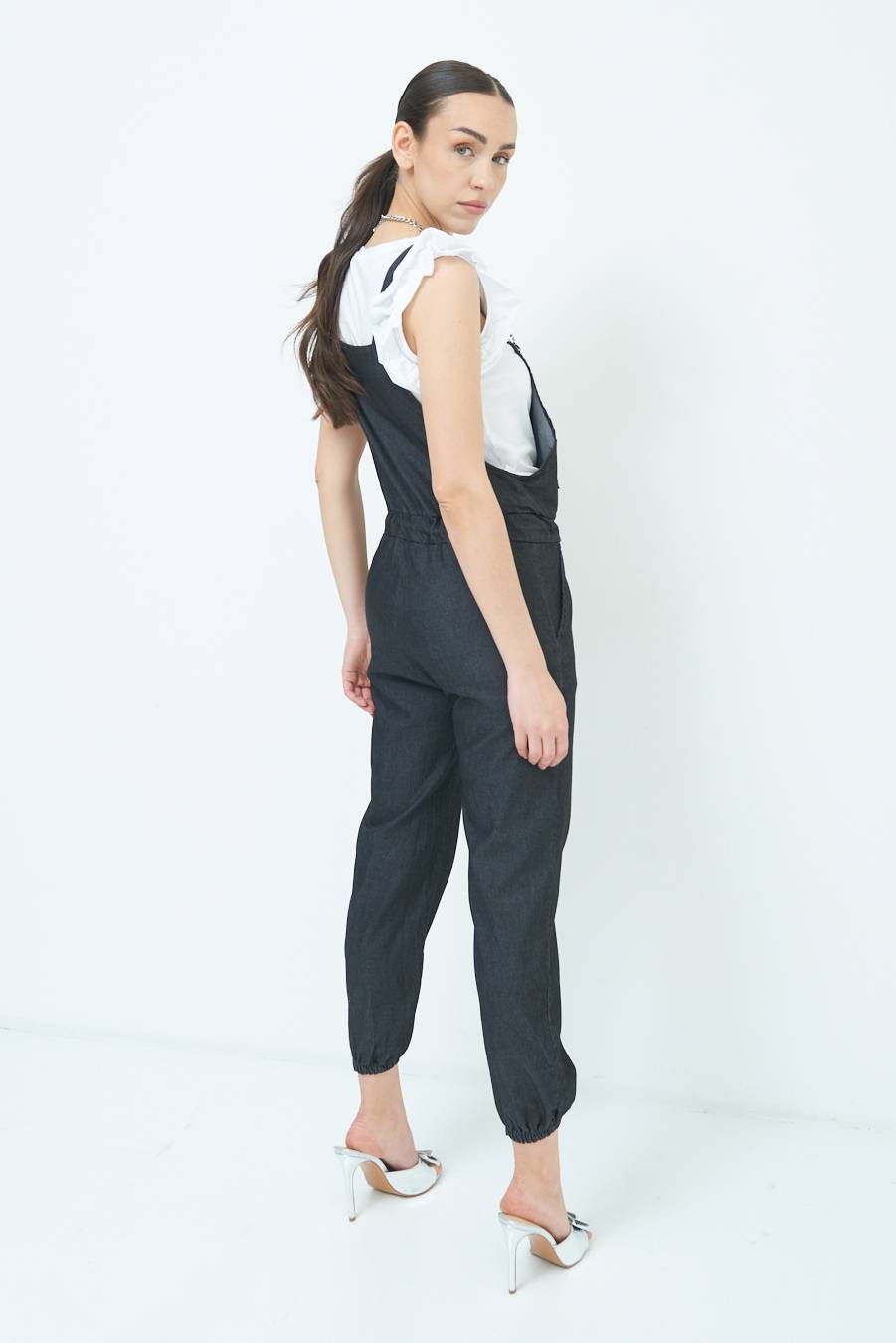 Kikisix TUTA SALOPETTE NERO Outlet