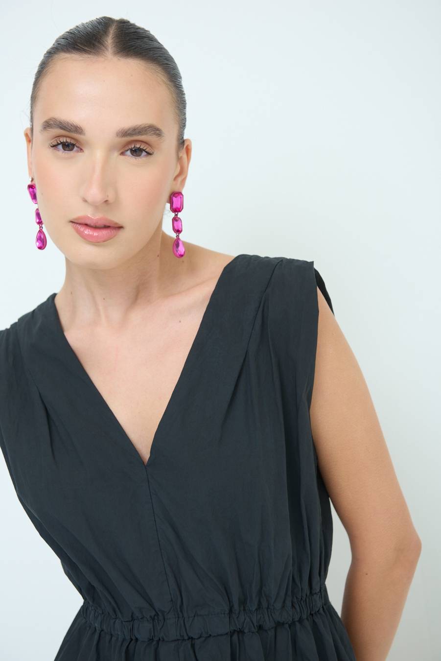 Kikisix ABITO MIDI CON ELASTICO NERO Saldi