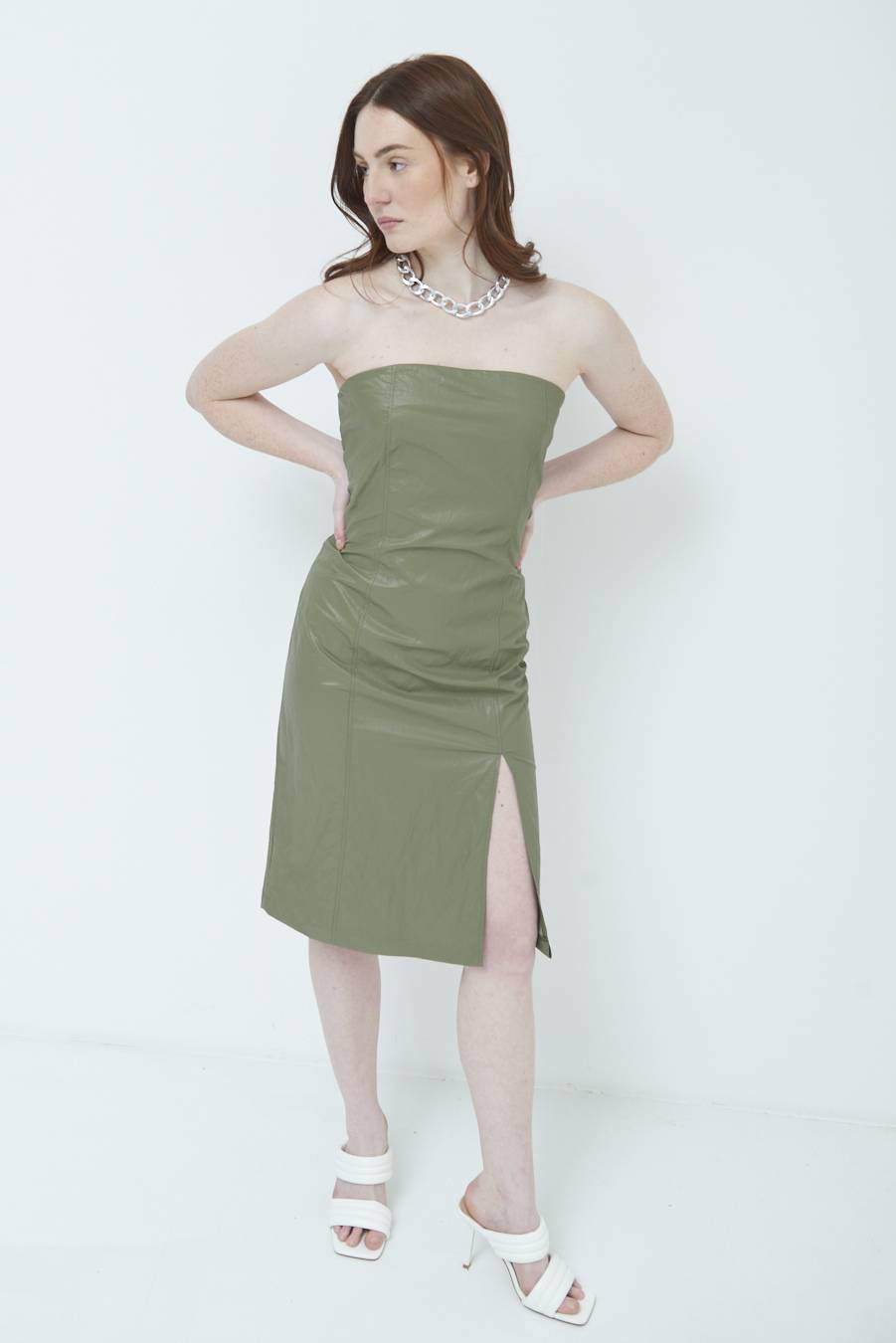 Kikisix ABITO TUBINO VERDE MILITARE Acquista Ora