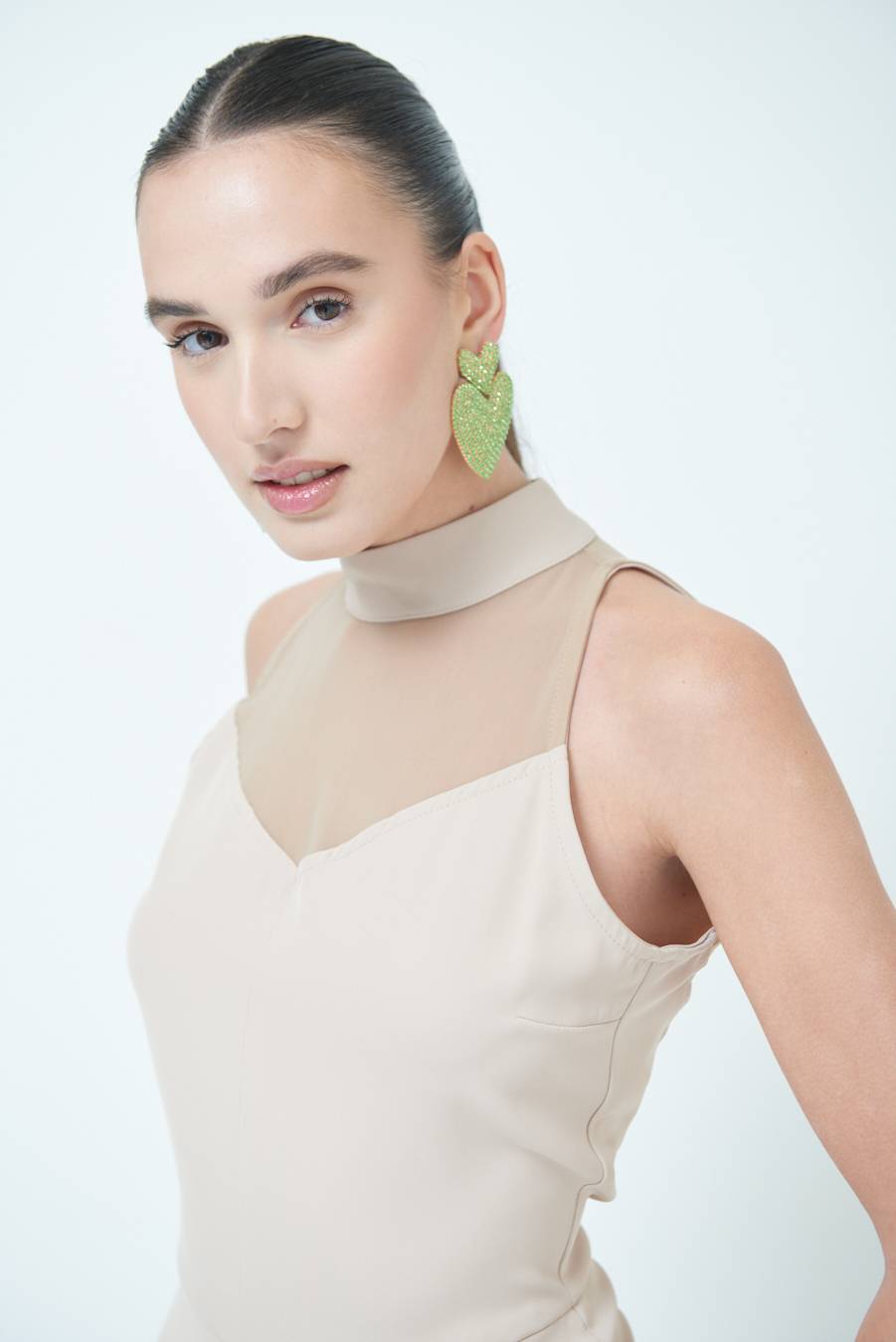 Kikisix VESTITO CADI+RETE CAMMELLO Sconto