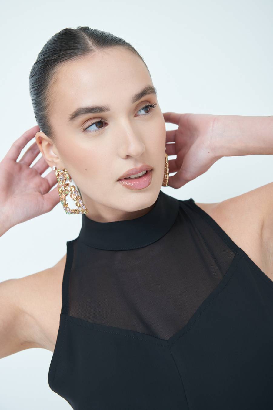Kikisix VESTITO CADI+RETE NERO Offerta