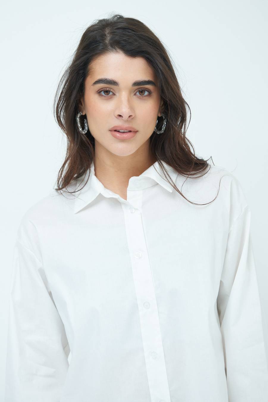 Kikisix CAMICIA MANICA AMPIA BIANCO Vendita Calda