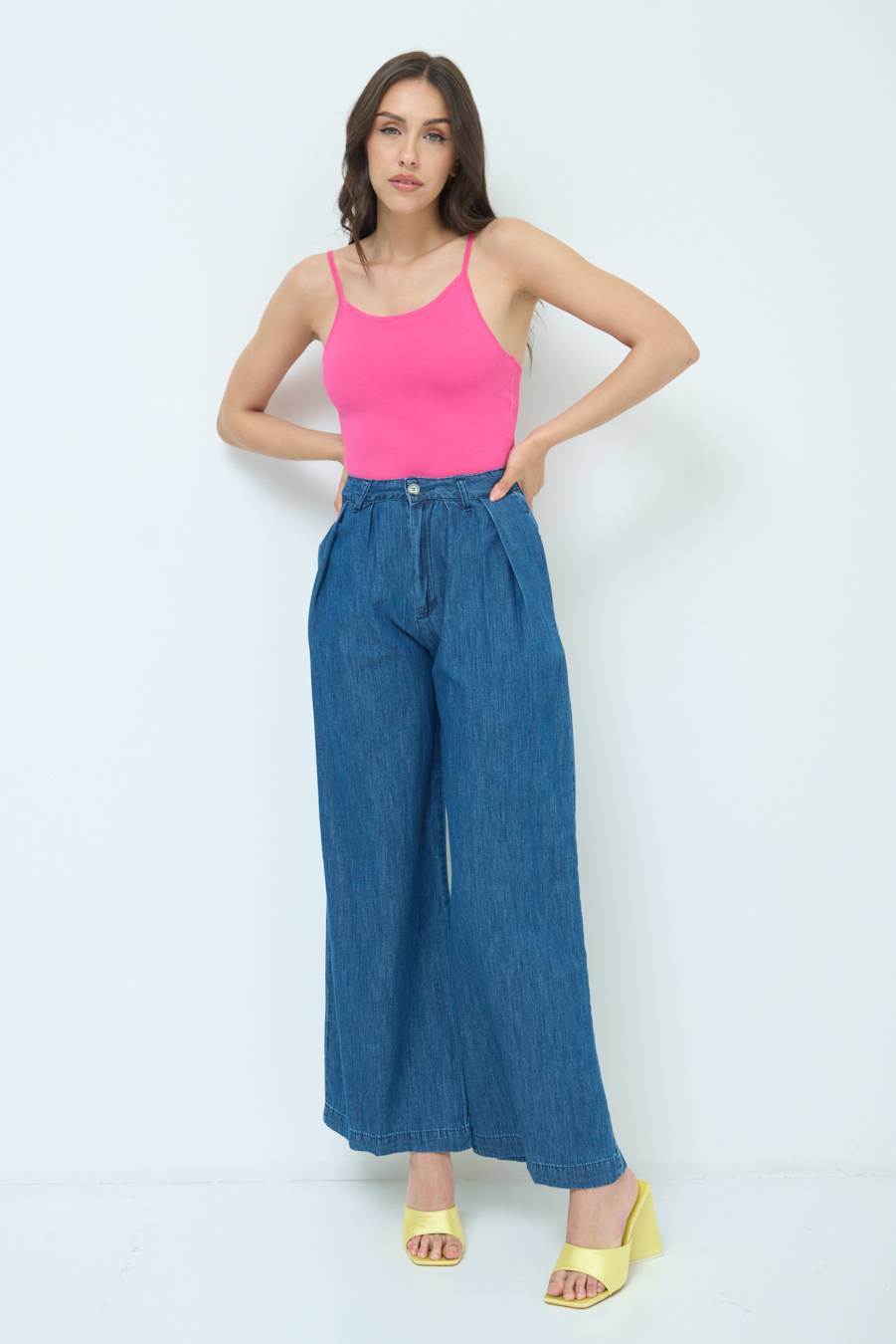 Kikisix PANTALONE CHAMBRAY PINCES JEANS In Vendita
