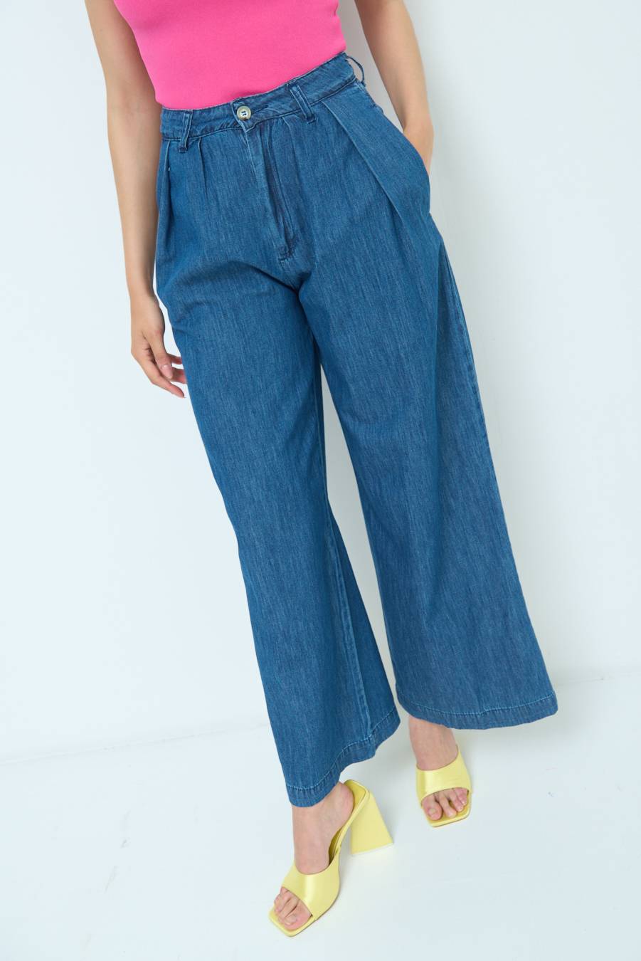 Kikisix PANTALONE CHAMBRAY PINCES JEANS In Vendita