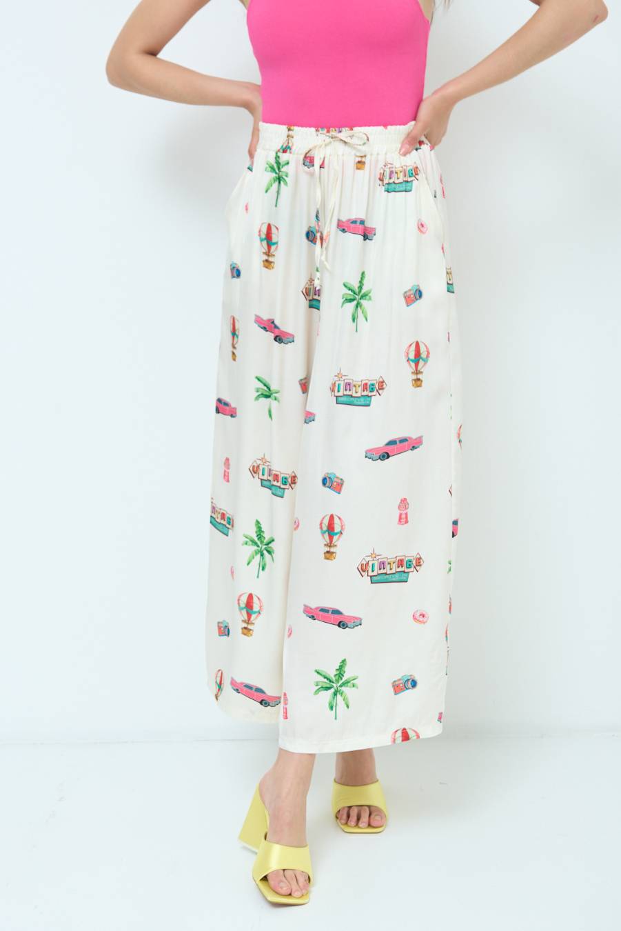 Kikisix PANTALONE PALAZZO PANNA Offerte
