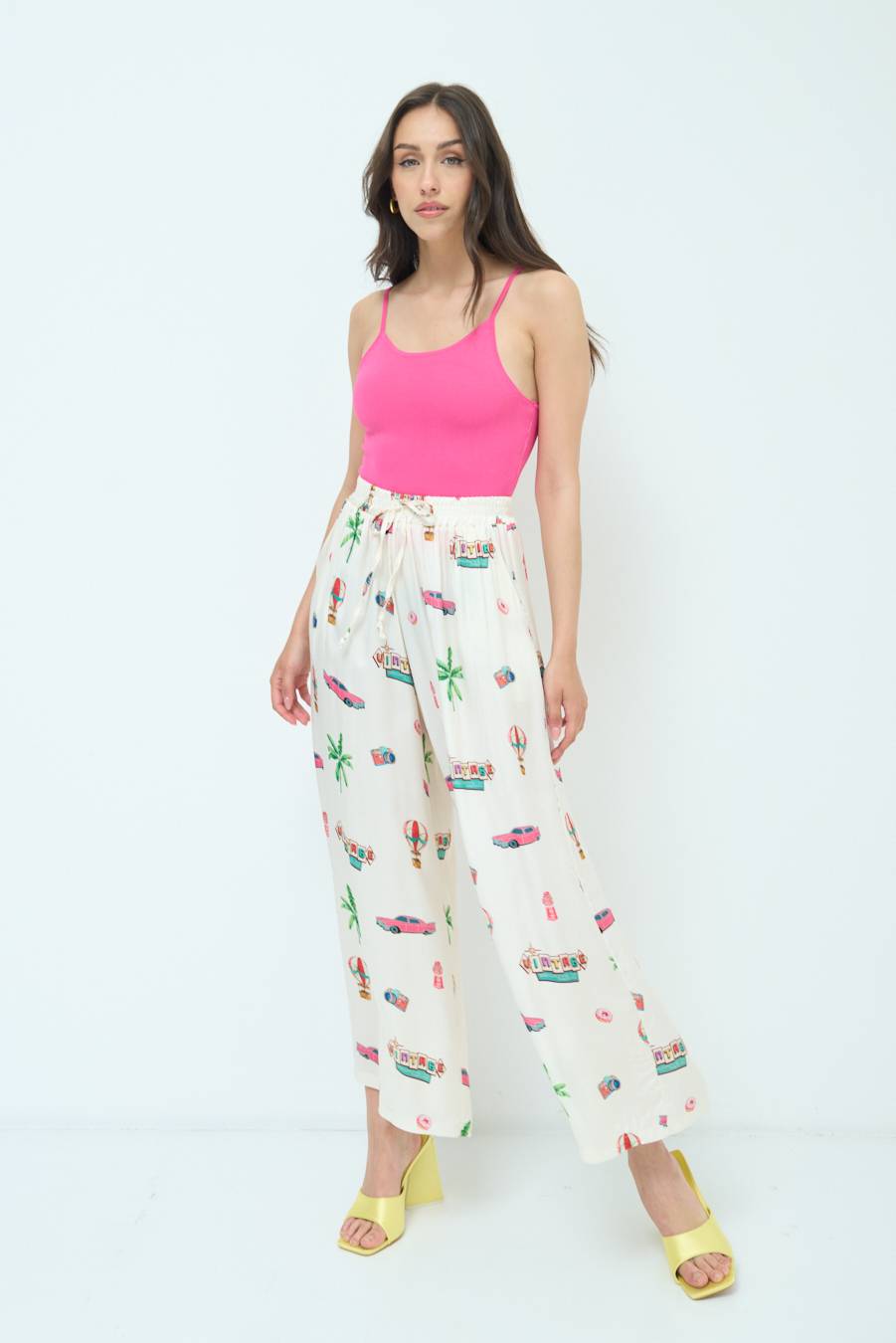 Kikisix PANTALONE PALAZZO PANNA Offerte