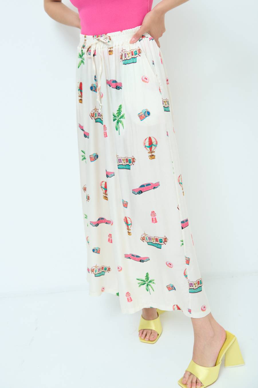Kikisix PANTALONE PALAZZO PANNA Offerte