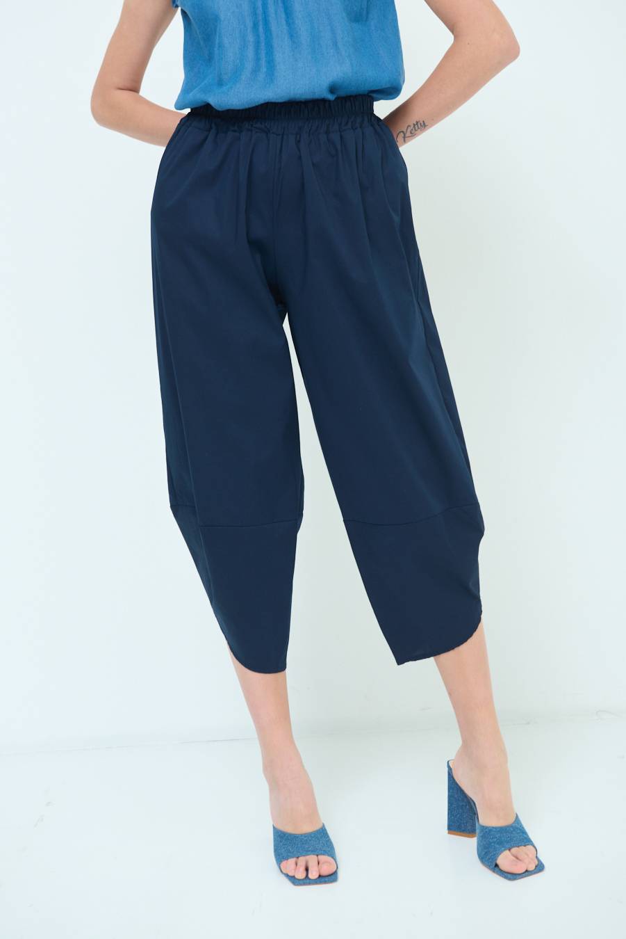 Kikisix PANTALONE OVER BLU Italia