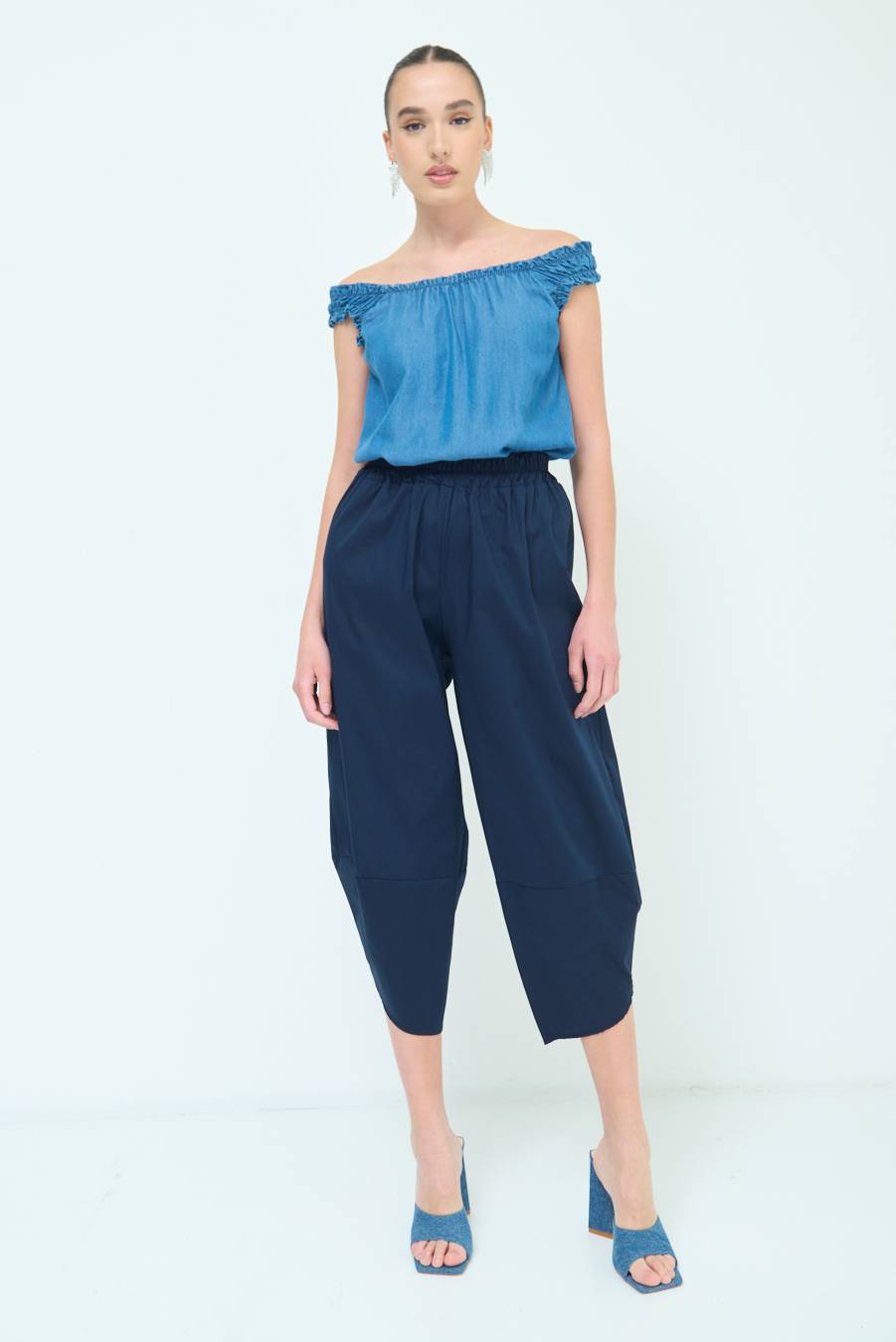 Kikisix PANTALONE OVER BLU Italia