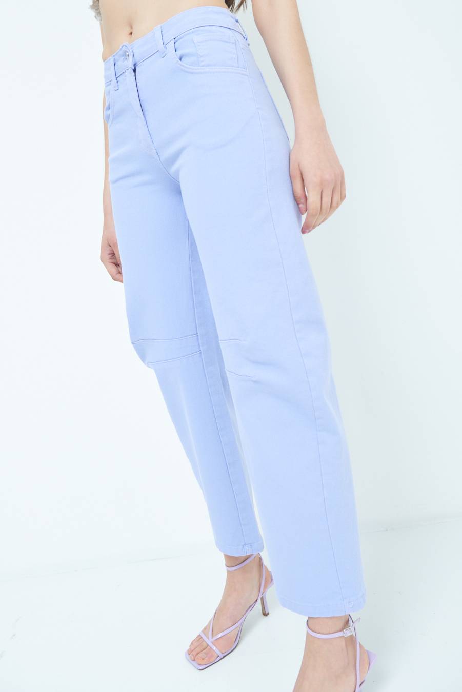 Kikisix PANTALONE LINEA UOVO LILLA Qualità