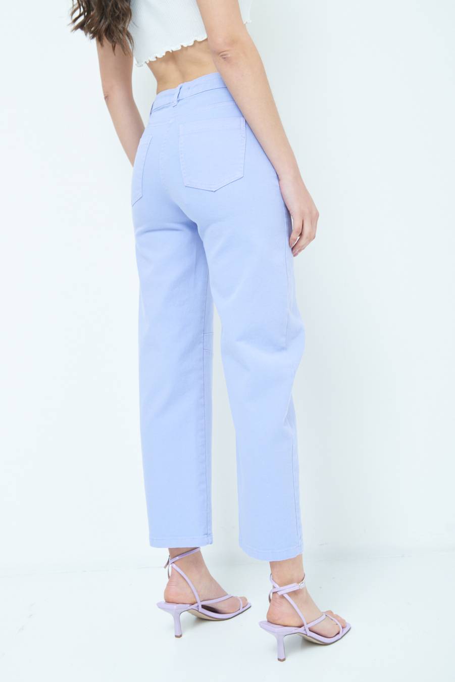 Kikisix PANTALONE LINEA UOVO LILLA Qualità