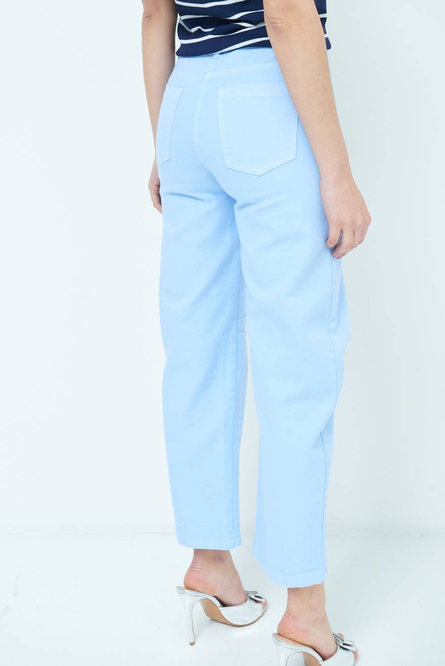 Kikisix PANTALONE LINEA UOVO CELESTE Vendita
