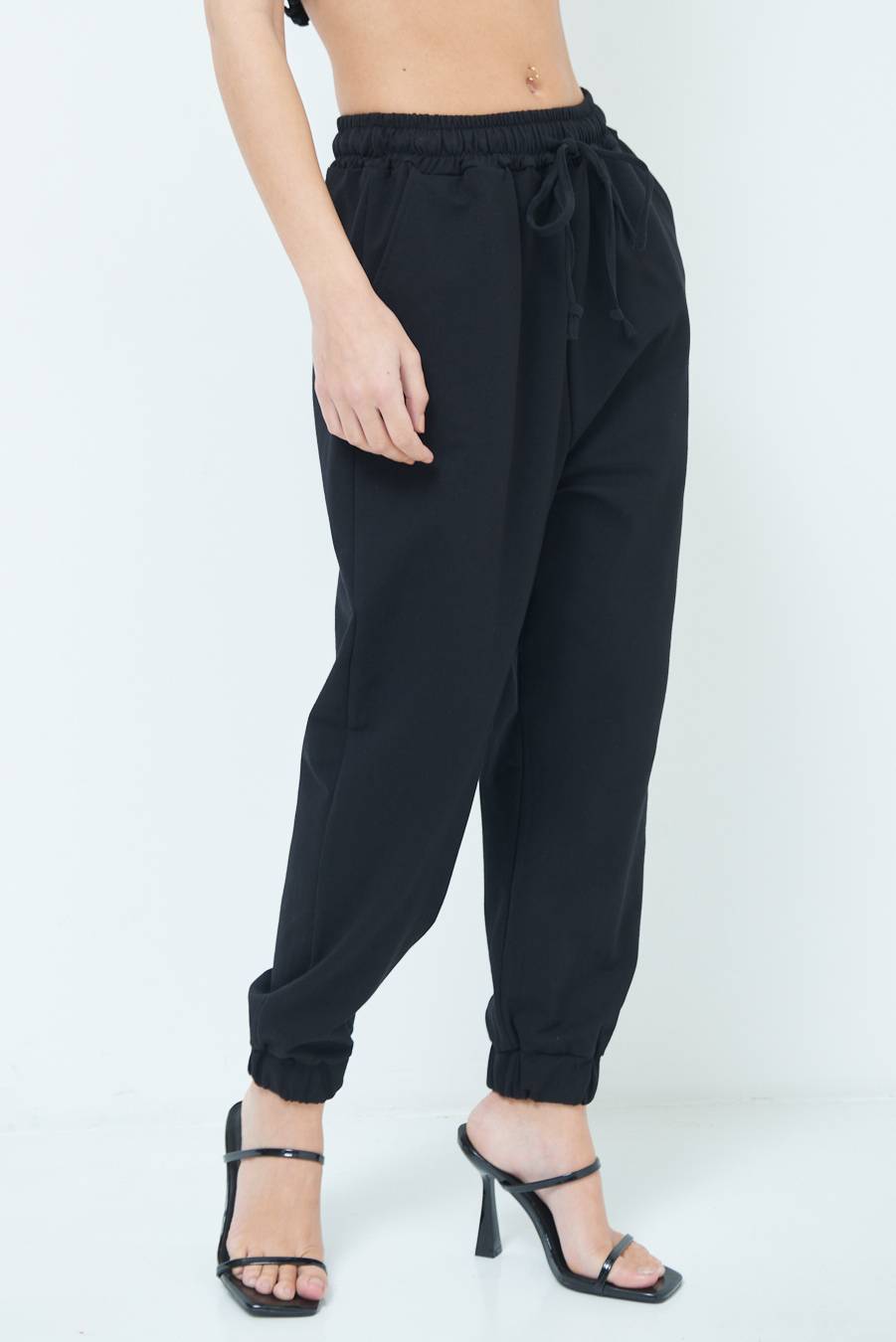 Kikisix PANTALONE TUTA NERO Prezzo basso