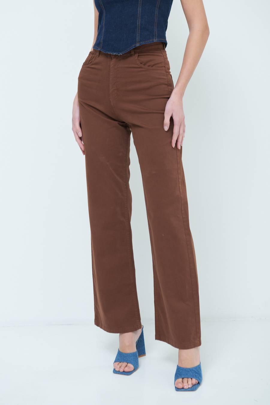 Kikisix PANTALONE PALAZZO MORO Economico