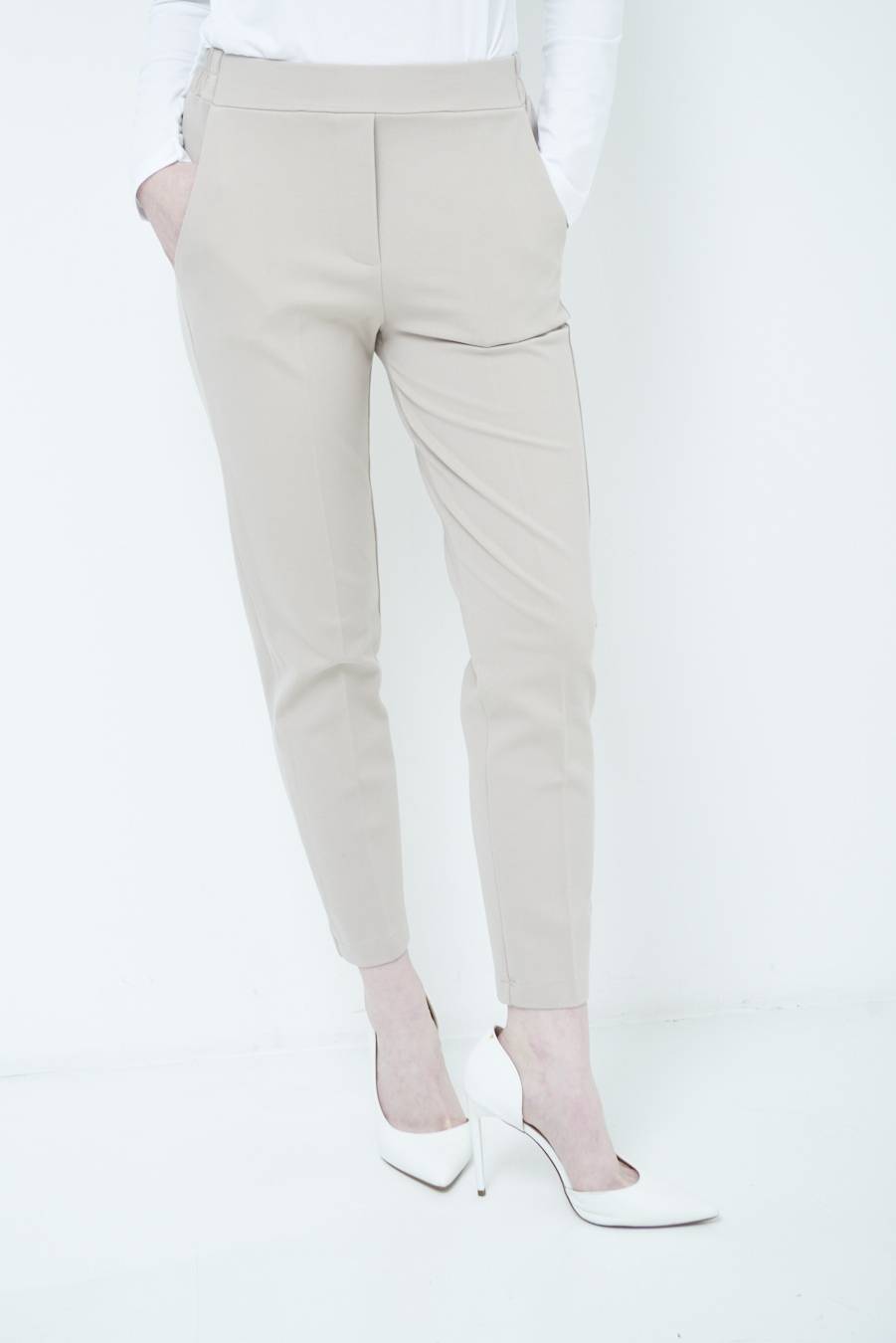 Kikisix PANTALONE SIGARETTA BEIGE Saldi Di Fabbrica