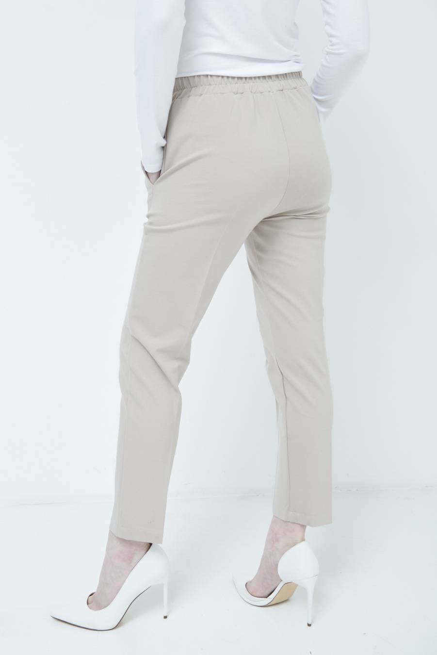 Kikisix PANTALONE SIGARETTA BEIGE Saldi Di Fabbrica