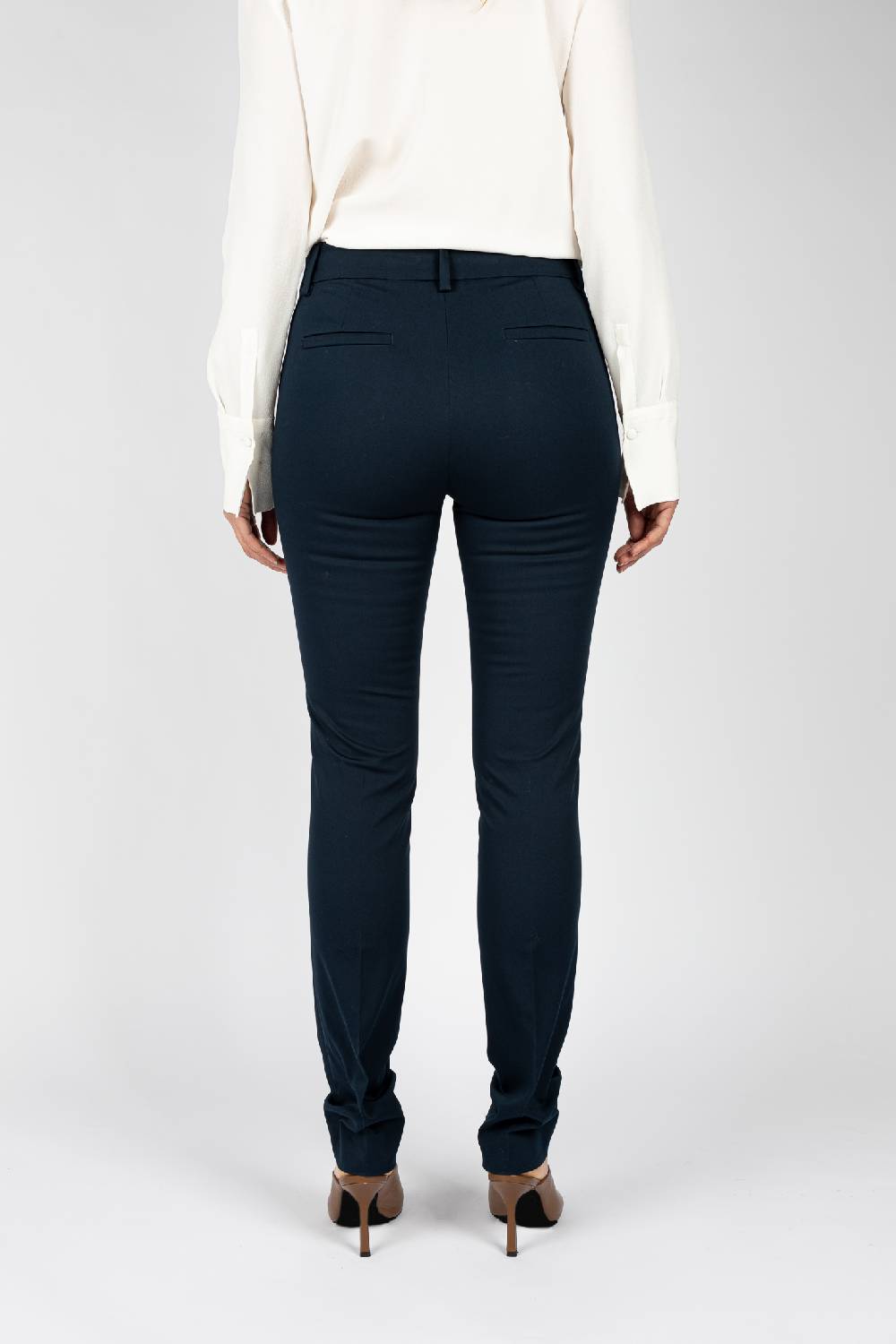 L.Pucci Pantaloni tessuto colore blu, gamba regolare Promozione