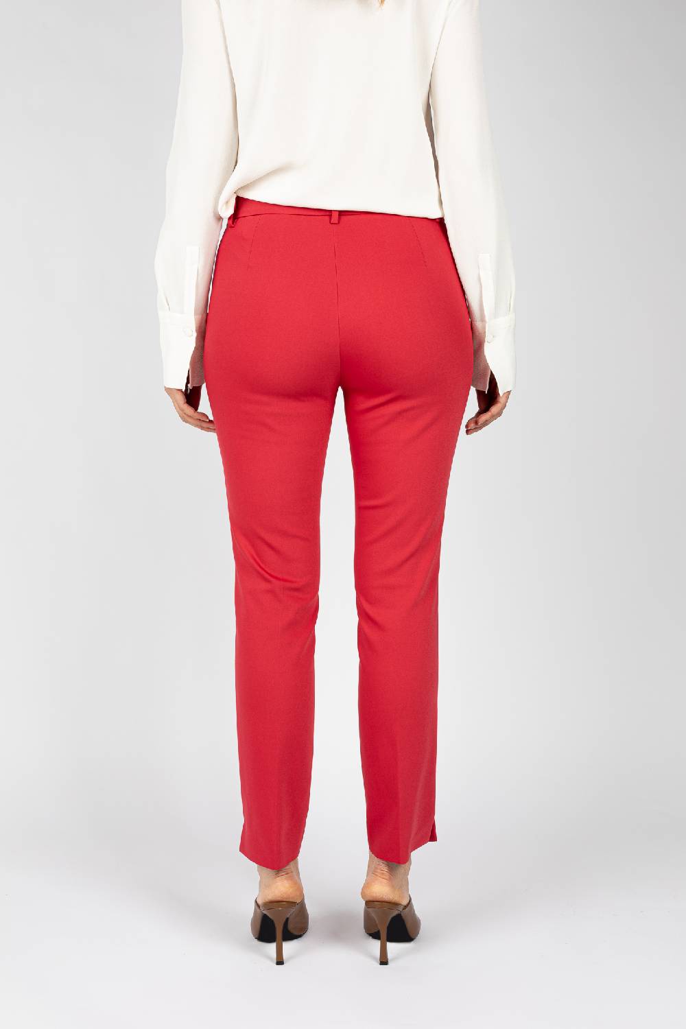 L.Pucci Pantaloni colore rosso, linea a sigaretta Fino Al -60%
